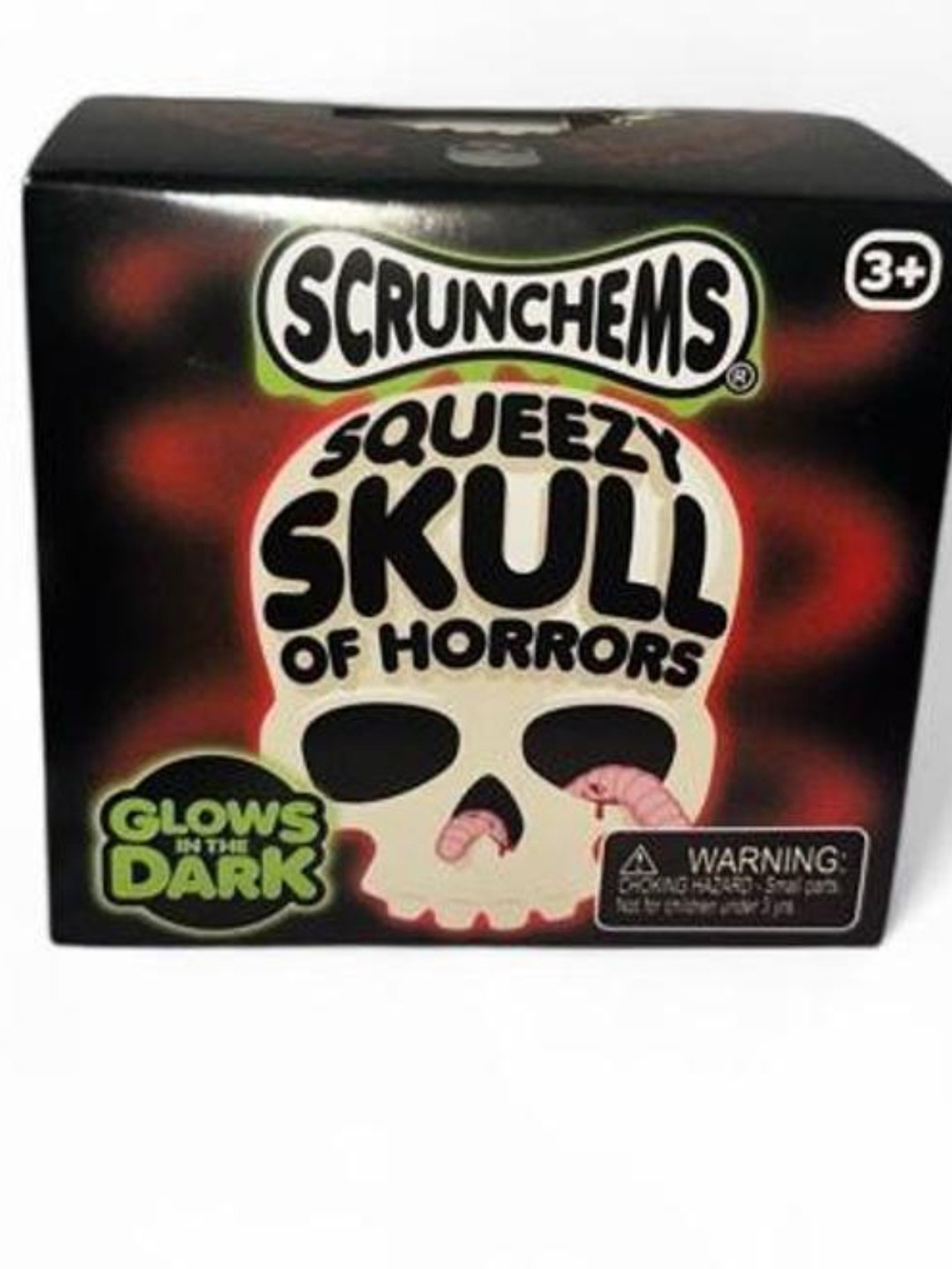 Squeezy Skull of Horrors Glow-in-the-Dark - Black